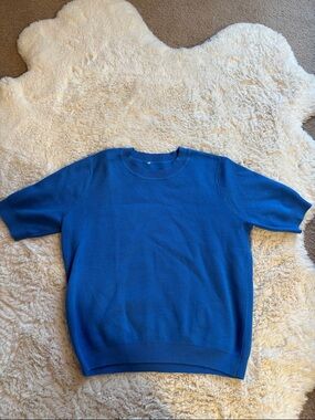 Classic Blue Crewneck Sweater for women